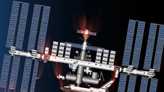 Best ISS In Spaceflight Simulator SFS Space Station Blueprints  Story [upl. by Anoerb]