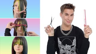 Hairdressers Guide To Cutting Your Own Bangs And Not Ruining Them [upl. by Aimej]