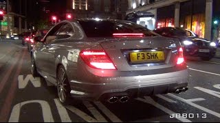 Crazy Mercedes C63 AMG  Slides and Loud Sounds [upl. by Maeve]