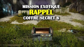 Destiny 2  Rappel  Coffre secret 6 triomphe Suppression de données [upl. by Lula]