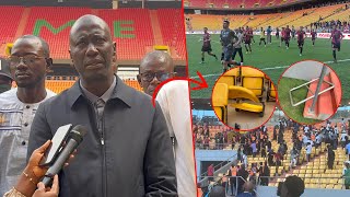 Scandale au Stade Abdoulaye Wade Dame Mbodji déverse sa colère noire [upl. by Nediarb]