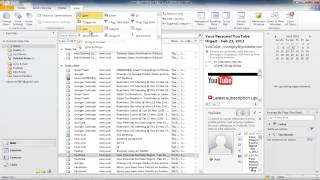 How to Arrange emails by sender and date in Outlook [upl. by Justinn]