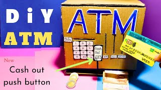 How to make Mini ATM machine cardboard  A DiY ATM machine [upl. by Elisha428]