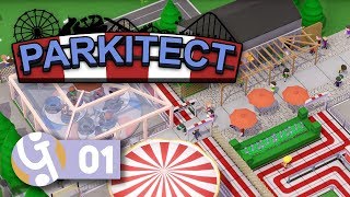 🎡 Full Release  Lets Play Parkitect Ep 01 [upl. by Demy484]