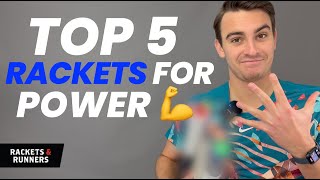 The Top 5 tennis rackets for POWER in 2023 💪💪  Rackets amp Runners [upl. by Froma]