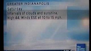 TWC  Local Forecast New Years Day Forecast 2009  Forecasts Overlapping [upl. by Ennaecarg]