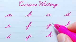 Cursive writing a to z  Cursive abcd  Cursive small letters abcd  Cursive handwriting practice [upl. by Herald]