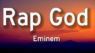 Eminem  Rap God Lyrics [upl. by Aldo927]