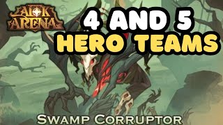 AFK ARENA  NC  SWAMP CORRUPTOR F2P TEAMS [upl. by Ahtela]