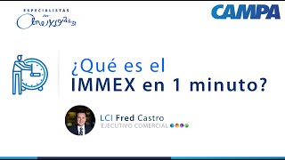 ¿Qué es el IMMEX en 1 minuto [upl. by Vivyan476]