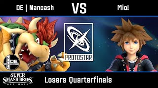 DE  Nanoash Bowser vs Mio Sora  Ultimate Losers Quarterfinals  Protostar 47 [upl. by Yldarb74]