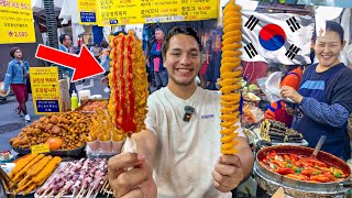 Probando COMIDA CALLEJERA RARA en Corea del Sur 🇰🇷😱 ¡TODO CRUDO [upl. by Waverley]