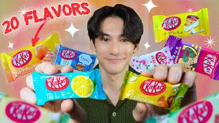 I Tried 20 Different KitKat Flavours From Japan [upl. by Vincent]