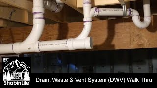 Drain Waste amp Vent System  Off Grid Homestead Build Ep19Pt2  The ShabinLife [upl. by Silda]