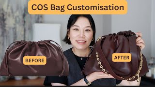 COS CAVATELLI BAG Customisation  DIY  HOW TO [upl. by Ycnay]