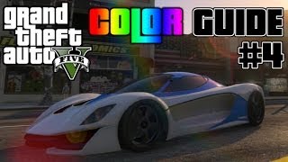 GTA V  Ultimate Color Guide 4  Best Colors for Car Customizations Primary amp Secondary [upl. by Hendricks]