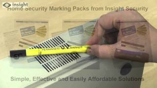 Security marking your valuables with a UV Pen [upl. by Ennairek]