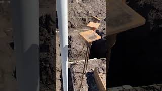 Piped for sump pump plumbing construction shortsvideo [upl. by Sousa]