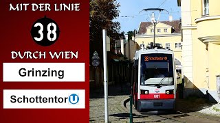 Mit der Linie 38 durch Wien  Grinzing – Schottentor  Wiener Grantler [upl. by Niatsirhc]