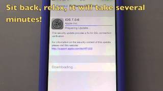 How to Update Apple iPhone 5iPhone 5ciPhone 5s to iOS 706 over WiFi [upl. by Barby]