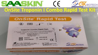 OnSite Troponin I Combo Rapid Test Kit  Unboxing  CE Certified [upl. by Gerard307]