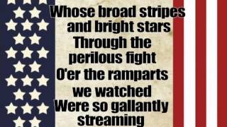 Star Spangled Banner with Lyrics [upl. by Moffitt83]