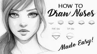 How to Draw a Nose  Step by Step Tutorial [upl. by Aprile]