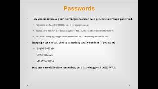 03 Passwords [upl. by Cristine]