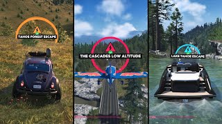 The Crew 2 April Fools Opening Summit Skills  Tahoe Forest Escape Lake Tahoe Escape Cascades [upl. by Onfre]