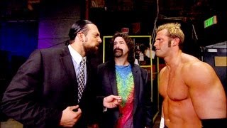 Damien Sandow approaches Mick Foley and Zack Ryder SmackDown June 22 2012 [upl. by Suryc]