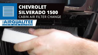 Chevrolet Silverado 1500 Cabin Air Filter Replacement  2014 2015 2016 2017 2018  AQ1225 [upl. by Anieral352]