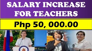 GOODNEWS SALARY INCREASE FOR TEACHERS Php 50 00000 wildtvoreg salaryincrease salaryhike [upl. by Pennebaker]