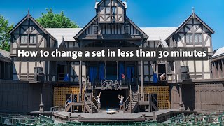 Changeover Time Lapse in the Allen Elizabethan Theatre [upl. by Melentha619]