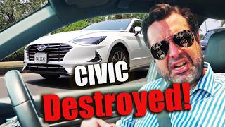 We Test RS Civic Vs Sonata Shocking Results [upl. by Thomajan]