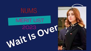 NUMS Merit List 202324 Wait is over 🎉 [upl. by Jacey]