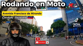 Rodando en Moto 🏍️ Avenida Francisco de Miranda Caracas Venezuela 🇻🇪 [upl. by Starr]