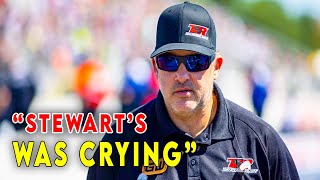 “I Was Crying” Tony Stewart’s Team Gripped By Emotions After Last Race as NASCAR Team [upl. by Dirgni]