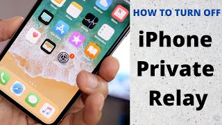 How To Turn Off Private Relay on iPhone  iPhone Private Relay Tutorial [upl. by Liagaba]