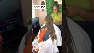 small knotless braids with the curly ends waist length Tonlo451 hairstyle real foryou [upl. by Nnednarb18]