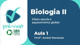 BIOLOGIA  BIO2  AULA 1 EFEITO ESTUFA E AQUECIMENTO GLOBAL [upl. by Endres707]