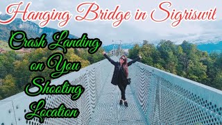 Hanging Bridge in Sigriswil Switzerland Crash Landing on You shooting location💕 [upl. by Cornew]