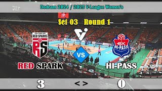 EXPRESSWAY HIPASS vs RED SPARKS SET 3  VLeague Womens 20242025 Round 1 hipass redsparks [upl. by Eldoria481]