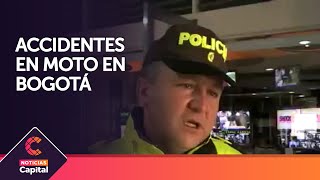 Incremento de accidentes en moto en Bogotá [upl. by Adnopoz41]