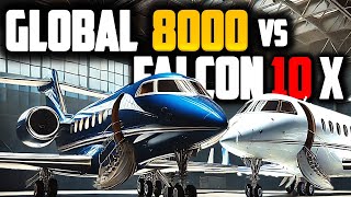 Inside New Bombardier Global 8000 VS Dassault Falcon 10X Monster Size Luxury Private Jets [upl. by Ecnadnac199]