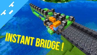 Automatic REDSTONE Basalt BRIDGE BUILDER for BEDROCK Minecraft Windows MCPL Xbox PS4amp 5 Switch [upl. by Teador]