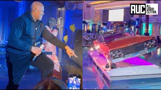 Snoop Dogg amp Dr Dre Drop Old School Chevy In Pool At Super Bowl After Party [upl. by Uke]