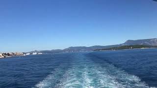 Ferry from Corfu to Igoumenitsa [upl. by Eelydnarb]