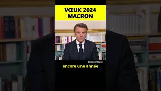 Les vœux 2024 dEmmanuel Macron 🎉 extrait [upl. by Aicinod]