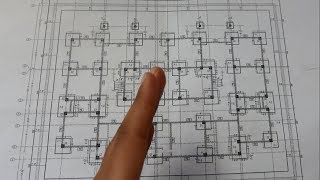 How to Read Building Foundations Drawing plans  Column Footings Detail  also X sections detail [upl. by Leaj]