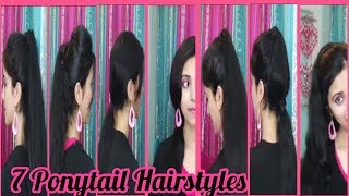 7 Ponytail Hairstyles with Tips and Tricks  How To Do Easy Ponytail Styles [upl. by Antonin]